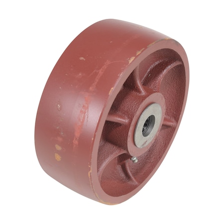 Vestil Ductile Steel Wheel 8x3 6K Maroon WHL-DS-8X3